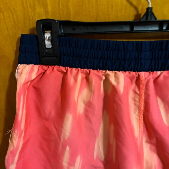 Under Armour Semi-Fitted Orange Blue Running Shorts with Drawstring heatgear - Picture 8 of 9